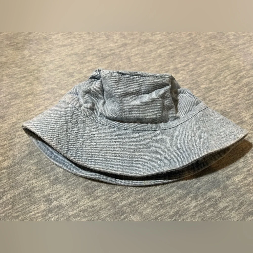 Pusheen The Cat‎ Reserved Kids Light Blue Bucket Hat with Patch 5-9 years denim